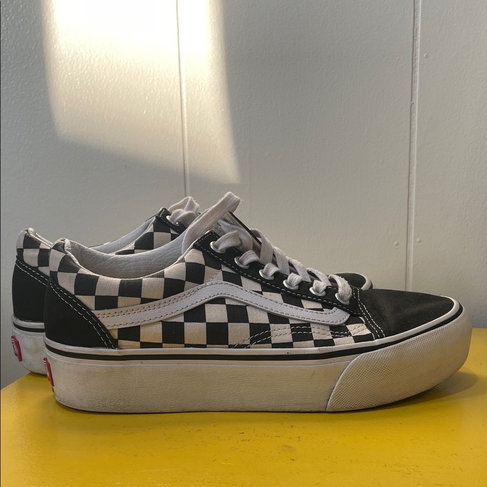 Black and White Checkered Vans